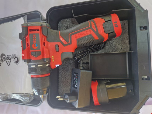 دریل شارژی 18 ولت براشلس دو باطری ادون edon مدل AD-18BL