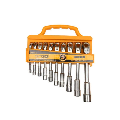 ست آچارقوی 10 عددی دو سر بکسی چپقی دینگی DINGQI مدل ART11105