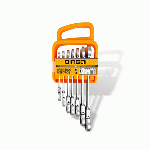 ست 7 عددی آچار جغجغه ای تاشو دینگشی مدل 15002 – DINGQI ART