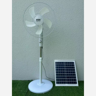 پنکه شارژی ایستاده بزرگ سولار YSH مدل SF-0901 با شارژ خورشیدی
